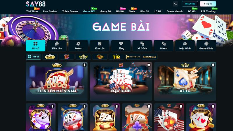 Tổng quan game bài SAY88