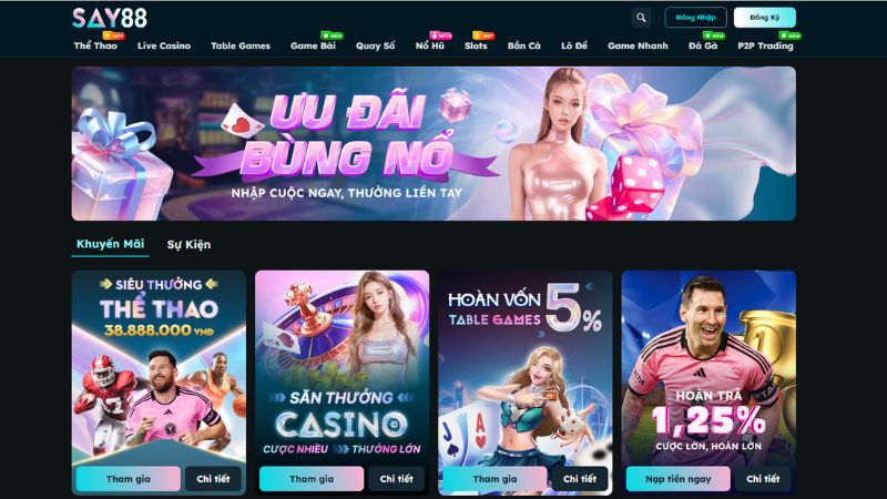 Điểm nổi bật của chương trình khuyến mãi SAY88