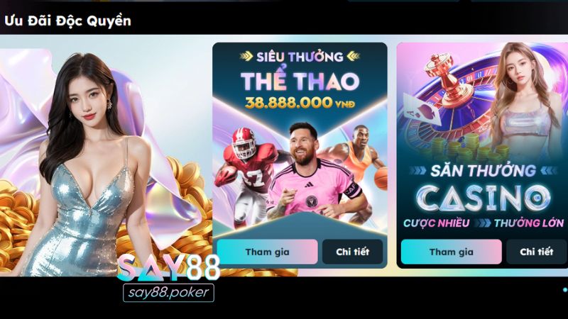 Top 3 chương trình khuyến mãi SAY88 hot 2025